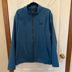 Under Armour Like NEW! Men's XXL Coldgear Loose Fit Teal Zip Up Jacket